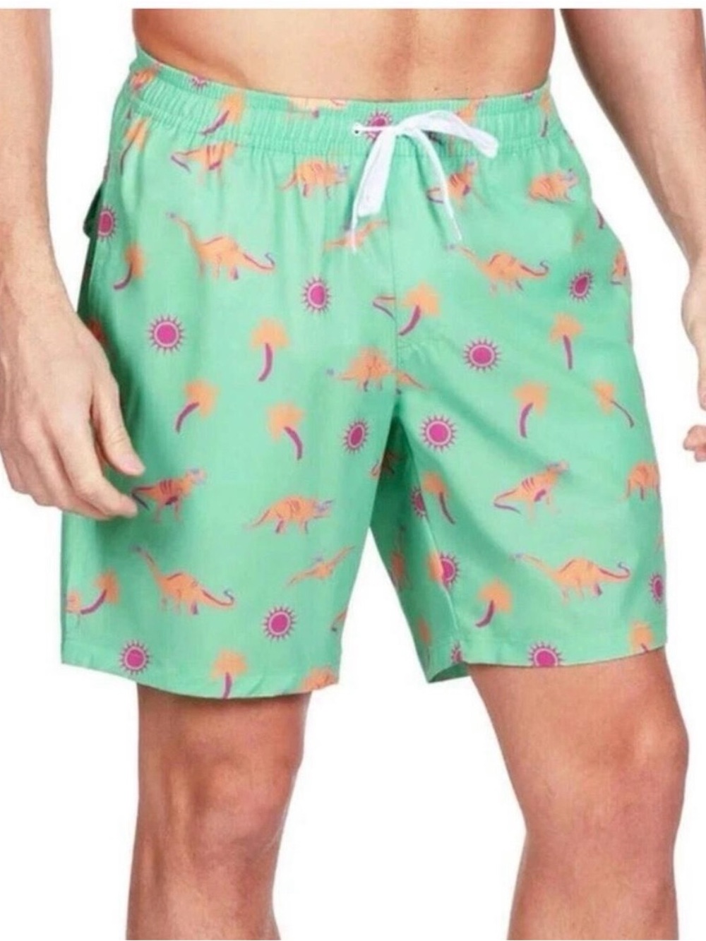 Tipsy Elves Dino Desert Swim Trunks NWT Ret $39.95
Green. Pink, Orange